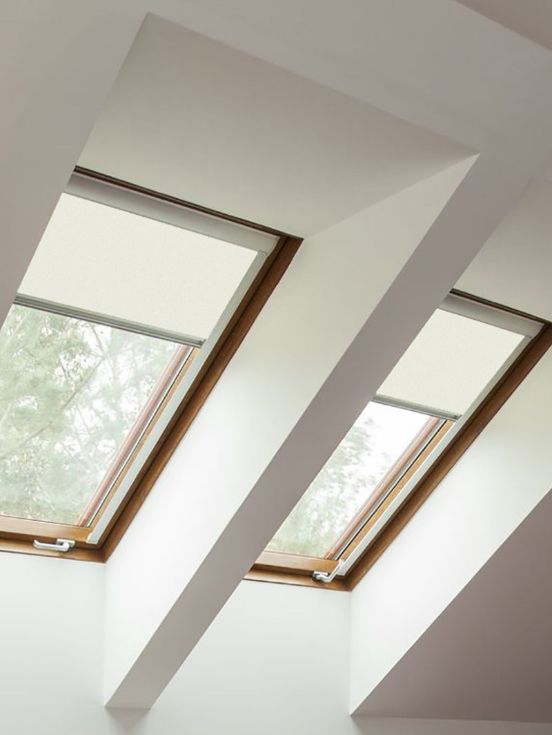 Classic Ivory Blackout Skylight Blind To Fit Dakstra Windows