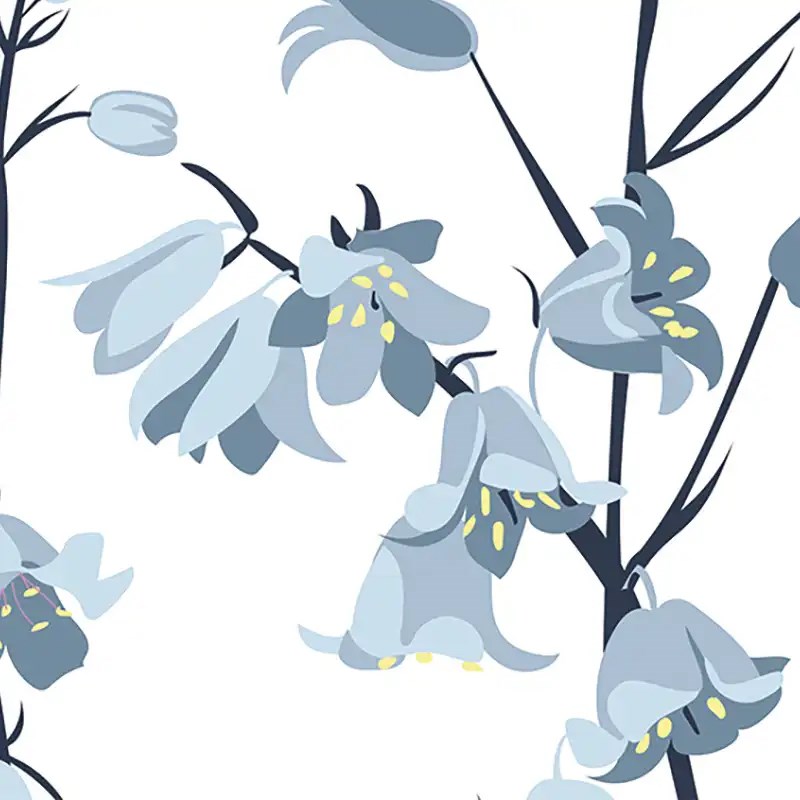 Bluebell Electric Roller Blind by Lorna Syson