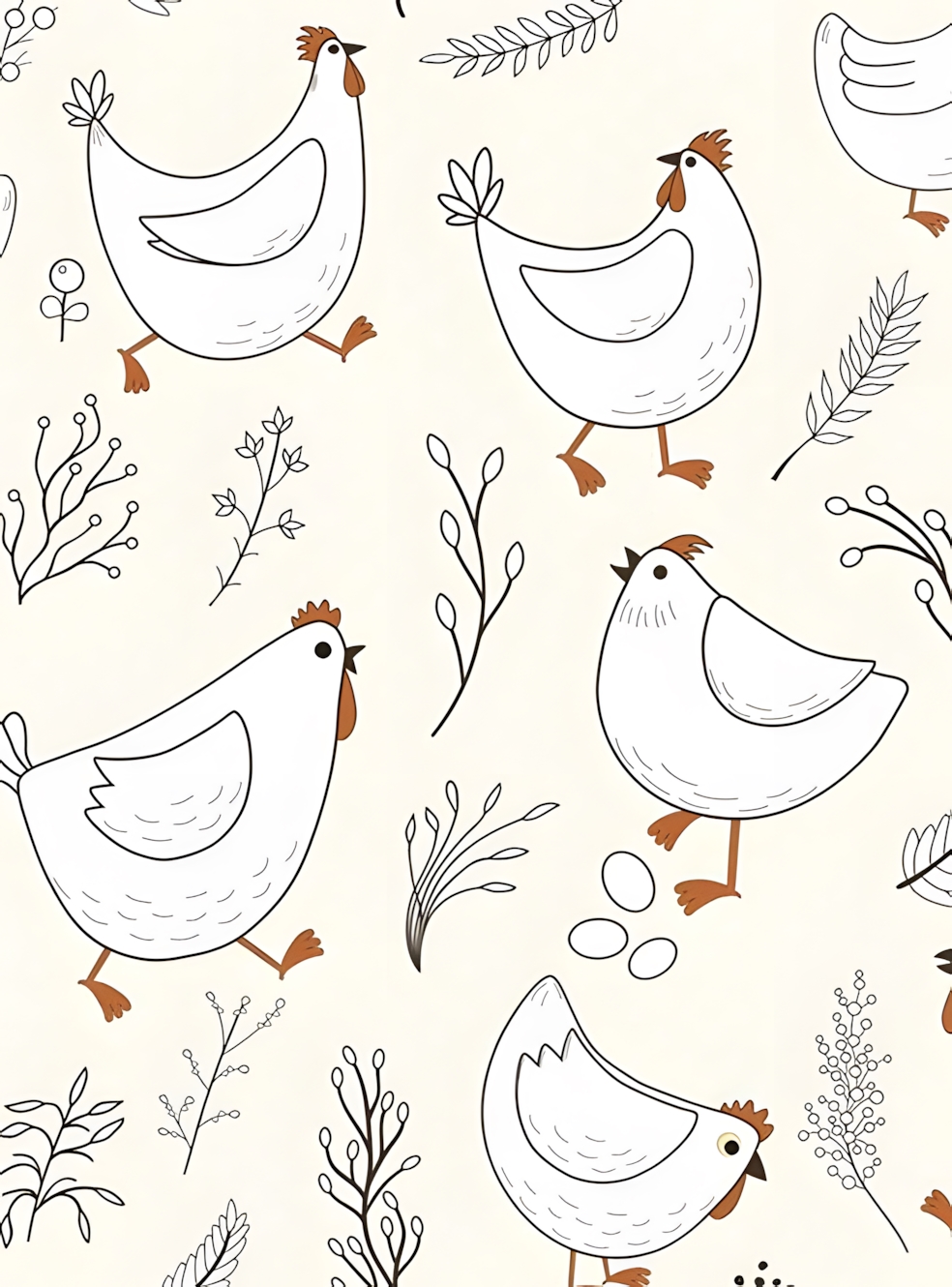 Spring Chicken Roller Blind