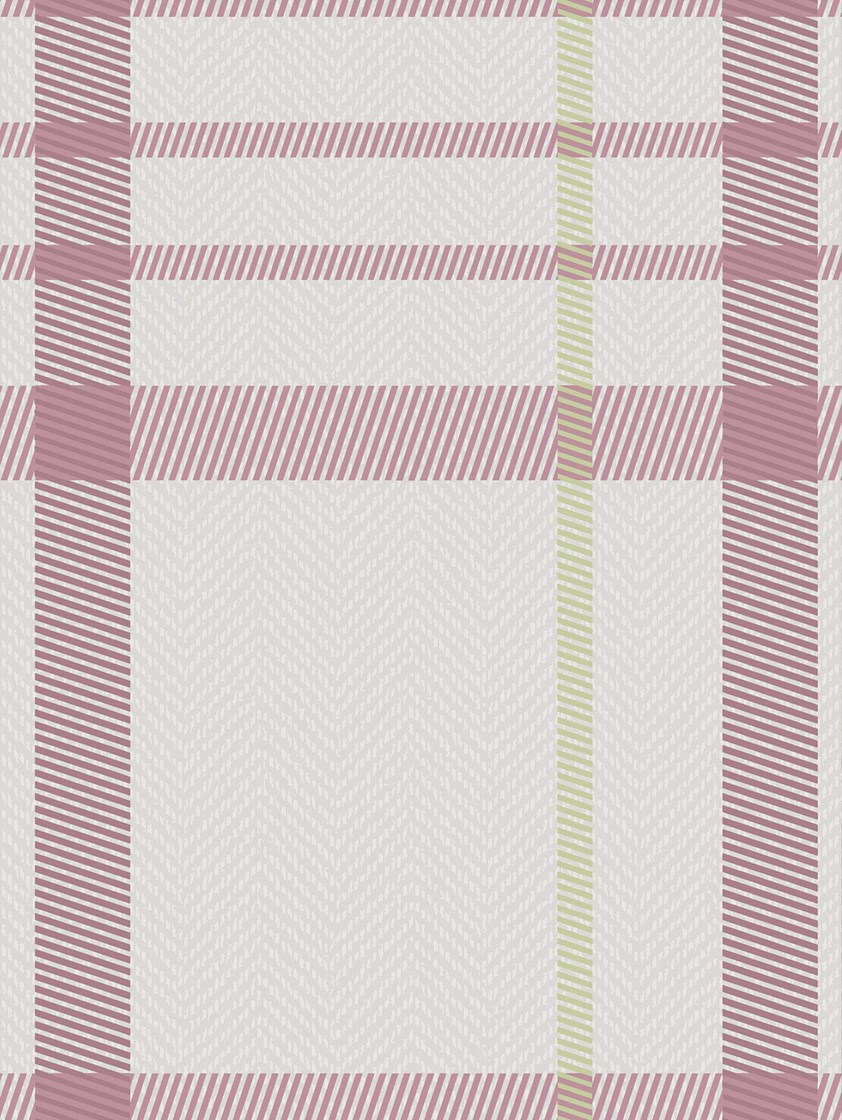 Devon Check Dusky Pink Roller Blind