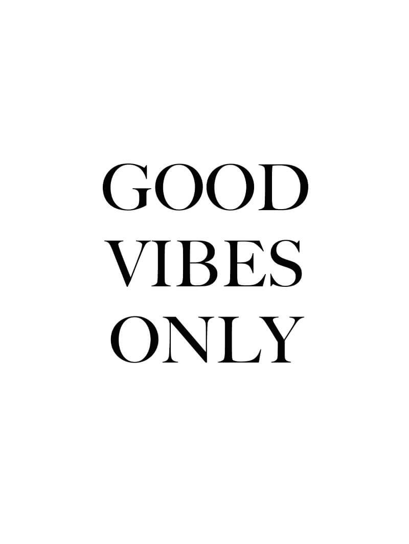 Good Vibes Only Roller Blind