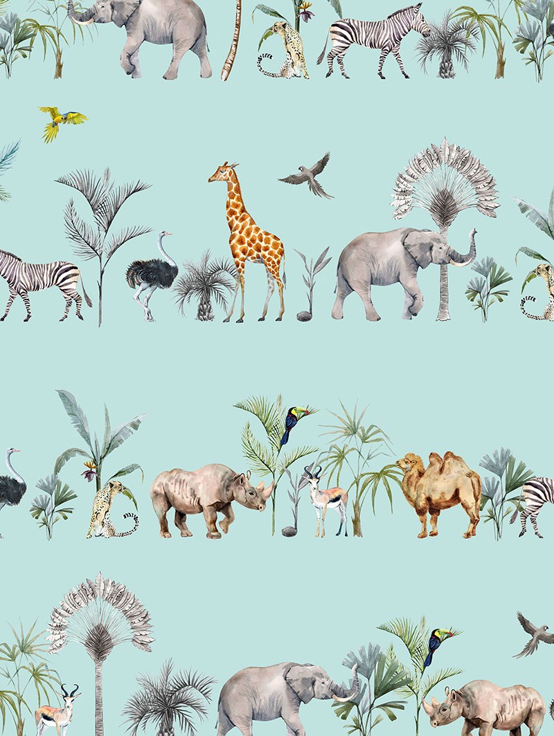 Kalahari Sky Safari Animal Childrens Roller Blind