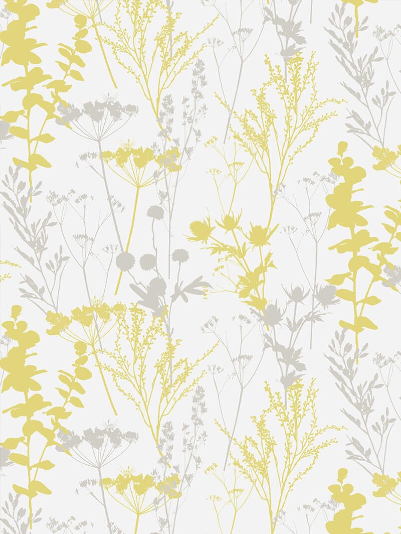 Meadow Leaf Yellow Roller Blind