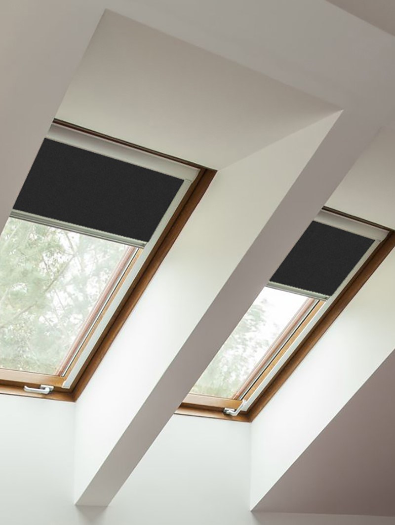 Classic Black Blackout Skylight Blind For Fakro Windows