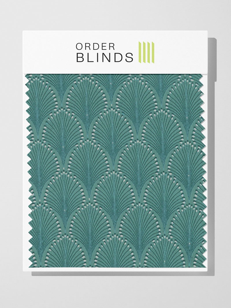 Boudoir Peacock Roman Blind