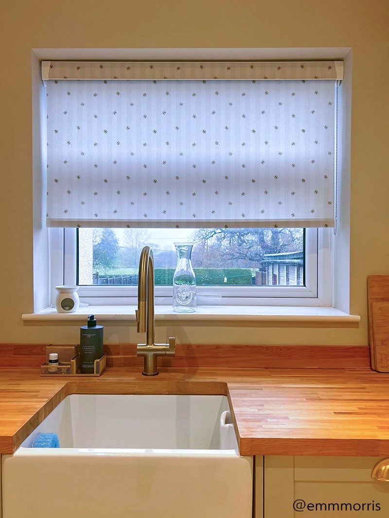 Beekeeper Stripe Grip Fit Roller Blind