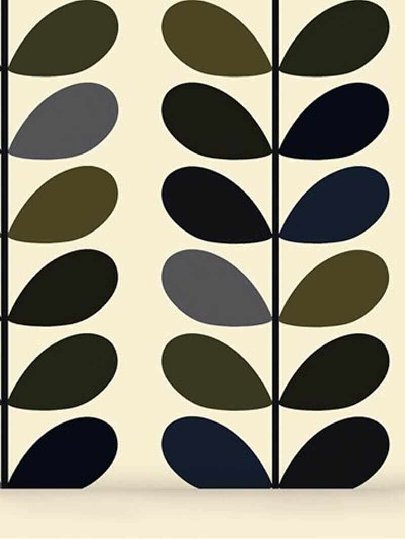 Orla Kiely Multi Stem Moss Roller Blind