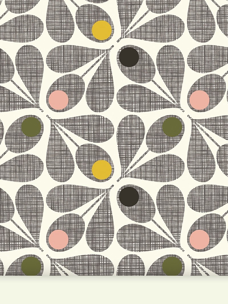 Orla Kiely Scribble Acorn Cup Roller Blind