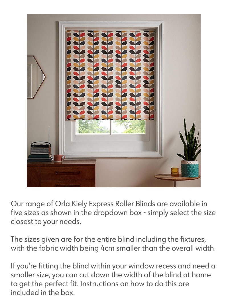 Orla Kiely Express Multi Stem Tomato Roller Blind