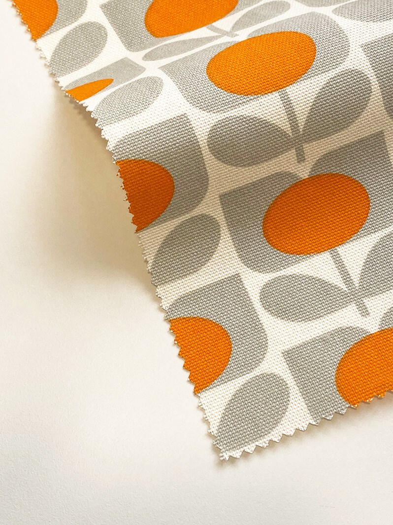 Orla Kiely Ditsy Cyclamen Orange Roman Blind