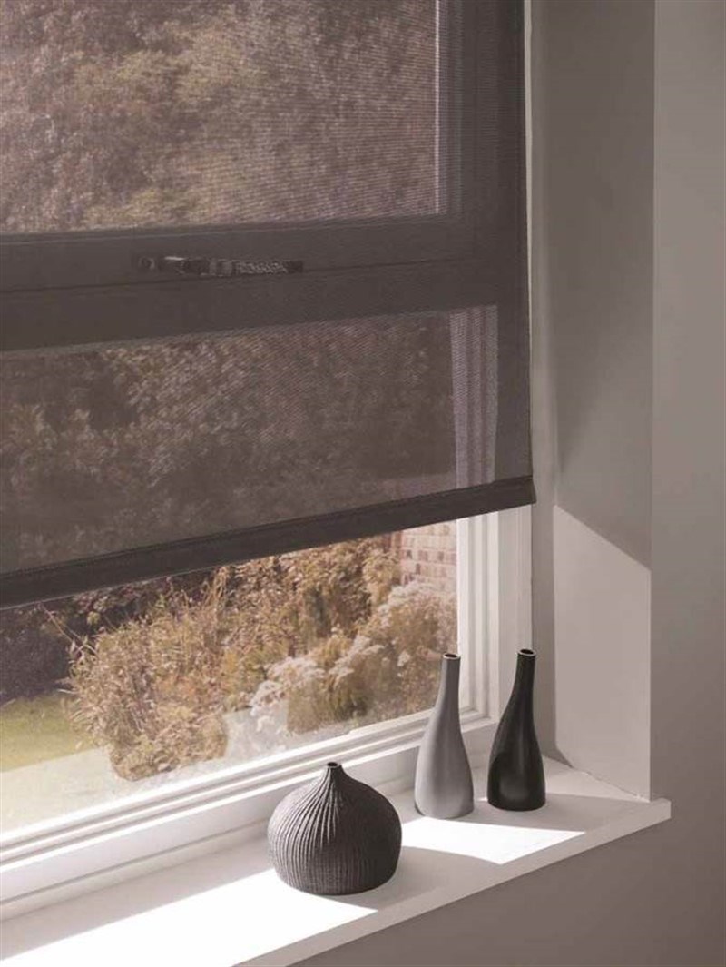 Sheer Black Roller Blind