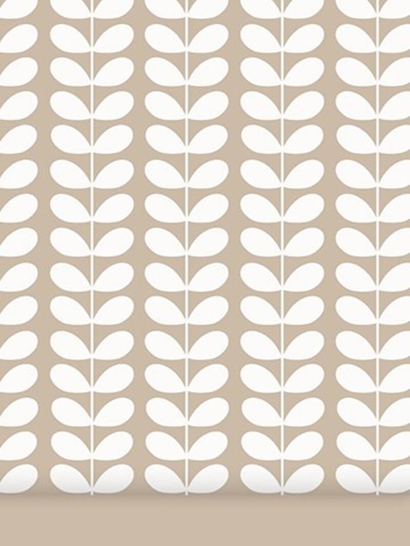 Orla Kiely Tiny Stem Taupe Roller Blind