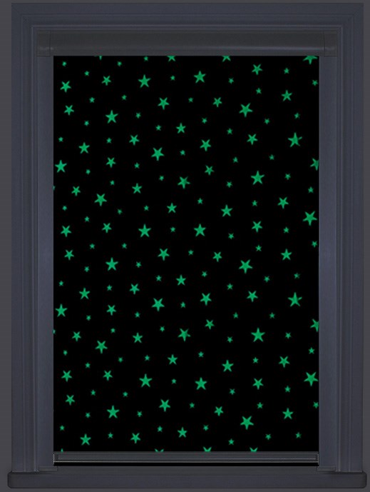 Glow In The Dark Stars Total Blackout Roller Blind