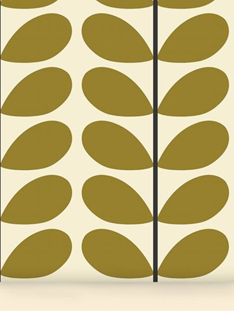 Orla Kiely Two Colour Stem Olive Roller Blind