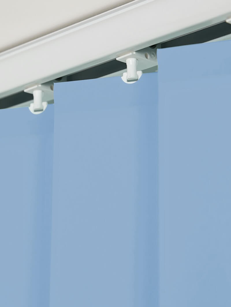 Baby Blue 89mm Daylight Vertical Blind