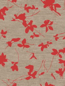 Arya Scarlet Floral Roller Blind