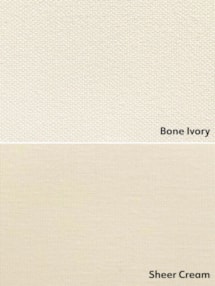 Blackout Bone Ivory and Sheer Cream Double Roller Blind