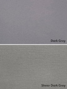 Blackout Dark Grey and Sheer Dark Grey Double Roller Blind