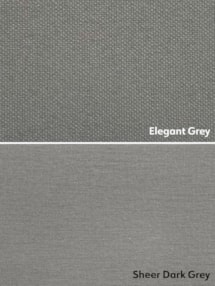 Blackout Elegant Grey and Sheer Dark Grey Double Roller Blind