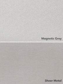 Blackout Magnetic Grey and Sheer Metal Double Roller Blind