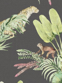 Honduras Charcoal Tropical Roller Blind by Boon & Blake