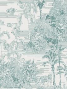 Tropical Toile Mist Roller Blind by Boon & Blake