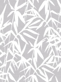 Bamboo Shadows Grey Floral Roller Blind