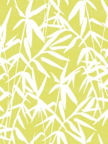 Bamboo Shadows Lime Floral Roller Blind