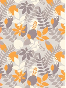 Fallen Leaves Floral Roller Blind