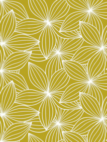 Starflower Mustard Floral Roller Blind