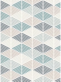 Dusky Stripes Geometric Roller Blind