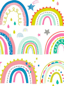 Over The Rainbow Multi Childrens Roller Blind