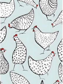 Chickens Duck Egg Roller Blind