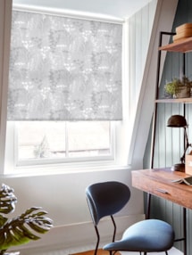 Meadow Leaf Grey Roller Blind