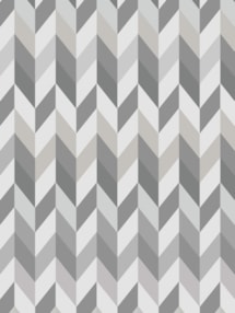 Mid Century Chevrons Grey Roller Blind