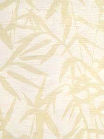 Bamboo Shadows Sage on Linen Blackout Roller Blind