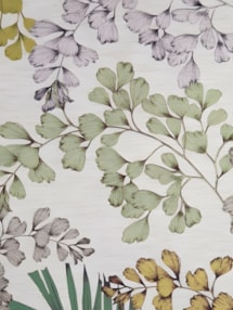 Maidenhair Fern on Linen Blackout Roller Blind