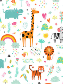 Happy Jungle Candy Blackout Roller Blind