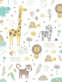 Happy Jungle Lemon Blackout Roller Blind