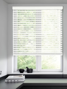 Clean White Faux Wood Venetian Blind