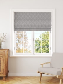 Boudoir Chrome Roman Blind