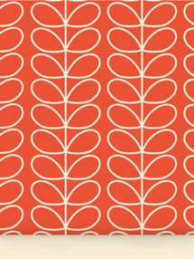 Orla Kiely Linear Stem Tomato Roller Blind