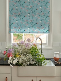 Hummingbird Mint Roller Blind by Lorna Syson