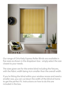 Orla Kiely Express Linear Stem Dandelion Roller Blind