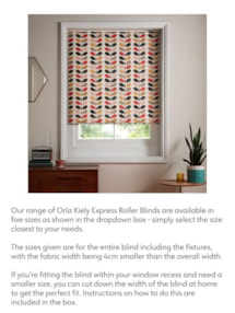 Orla Kiely Express Multi Stem Tomato Roller Blind