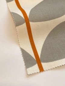 Orla Kiely Two Colour Stem Warm Grey Roman Blind