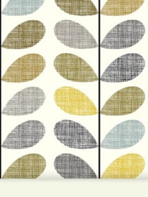 Orla Kiely Scribble Stem Sea Grass and Duck Egg Roller Blind