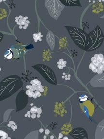 Spring Ivy Slate Roller Blind by Lorna Syson