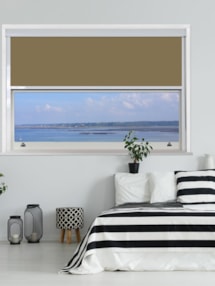 Toffee Crunch Chain Operated Total Blackout Roller Blind | For Extra Large Windows