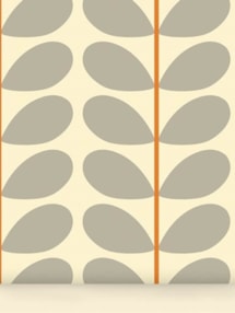 Orla Kiely Two Colour Stem Warm Grey Roller Blind